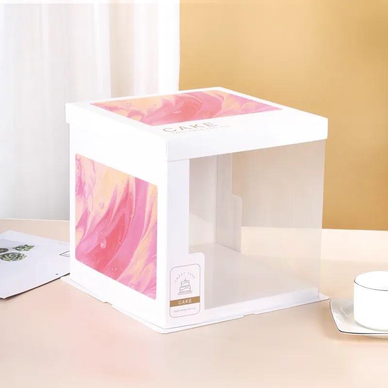 Translucent cake box