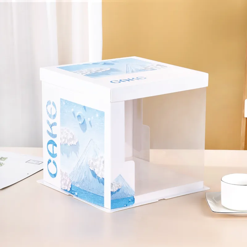Translucent cake box