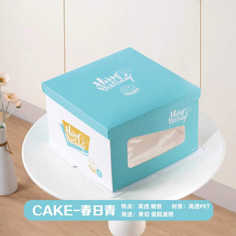 Paper window cake box
