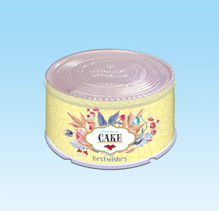 Round cake box